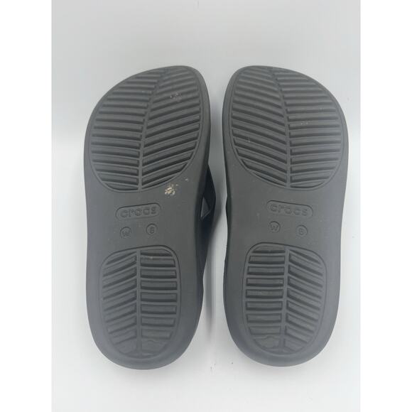 Womens CROCS GETAWAY PLATFORM FLIP FLOPS 209410-001 BLACK US W 8 - Picture 5 of 6